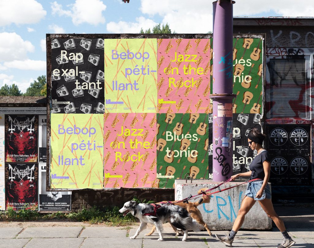 Affiches et posters publicitaire conçus pour le projet La Baignade.